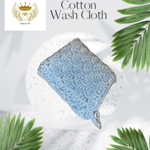 Blue Cotton Wash Cloth