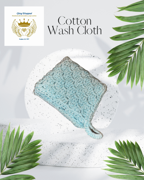 Mint Cotton Wash Cloth