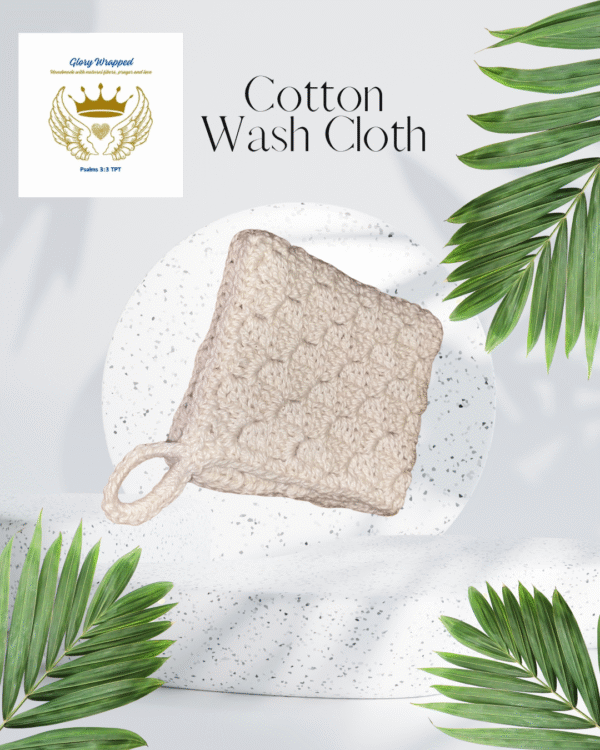 Natural  Cotton Wash Cloth