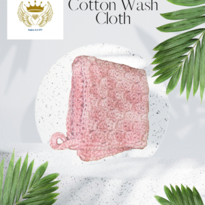 Pink Cotton Wash Cloth