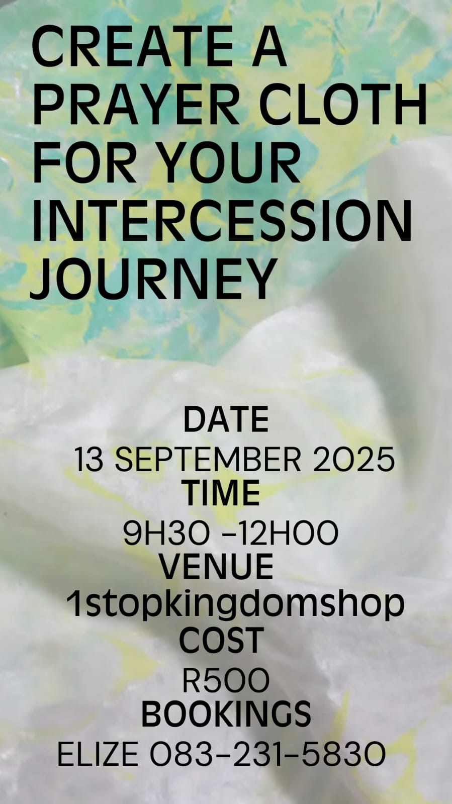 Prayer Cloth For your Intercession Journey